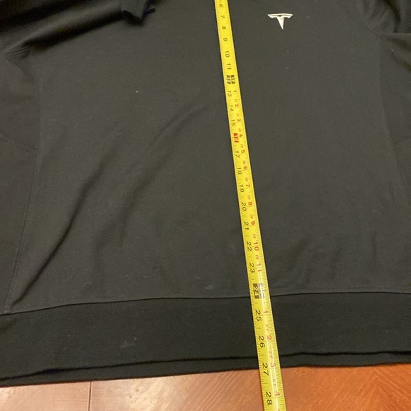 Tesla Men’s Sweatshirt Black LARGE Crewneck - Picture 7 of 8